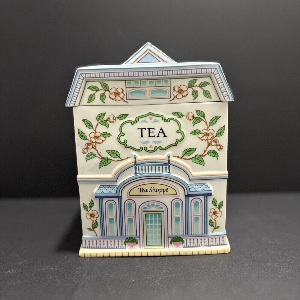 1990 Lenox Spice Village TEA Canister Tea Shoppe