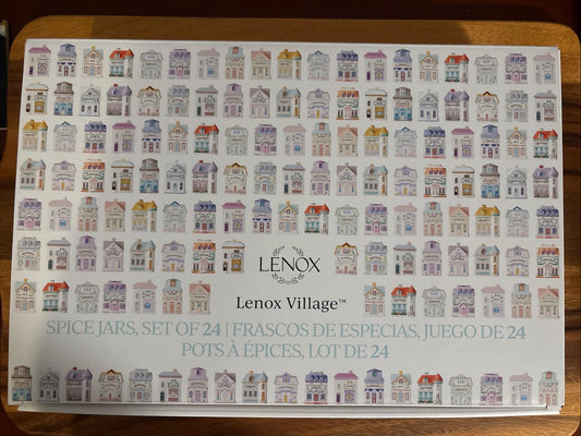 NEW Lenox Spice Village Spice Jar Complete Set 24 Houses 2025