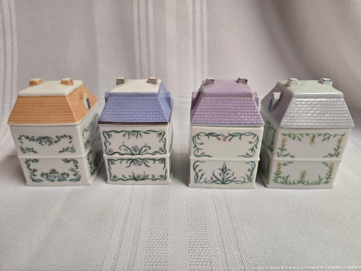 Lennox Spice Village Complete Set Of 24 Handcrafted Fine Porcelain 1989