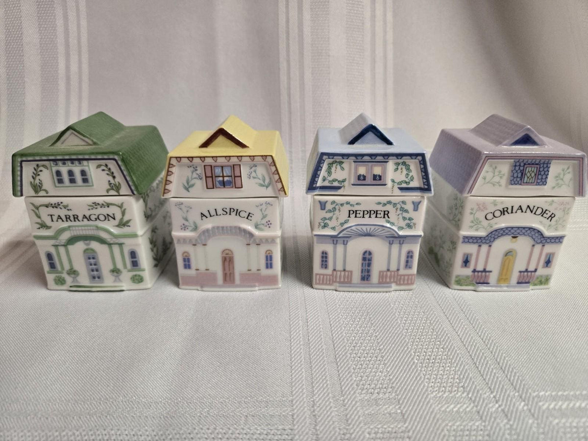 Lennox Spice Village Complete Set Of 24 Handcrafted Fine Porcelain 1989